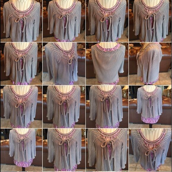 GORGEOUS CRYSTAL Silk Tank w Stretch! - Picture 10 of 16